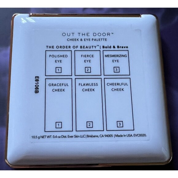 EVER Palette Makeup - Out The Door Cheek & Eye - Bold Brave New In Box! - Picture 8 of 8